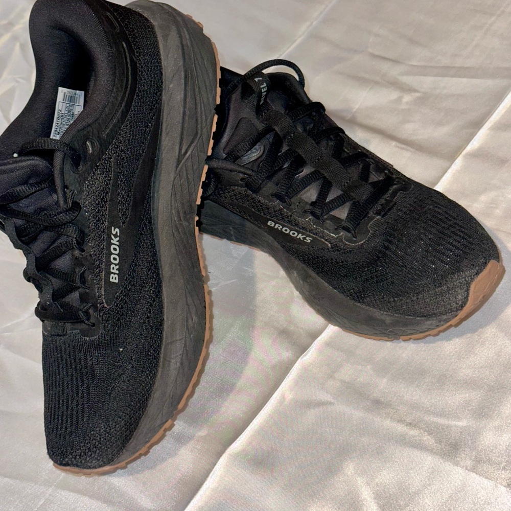 Brooks Black and Gray Logo Running Shoe Insole